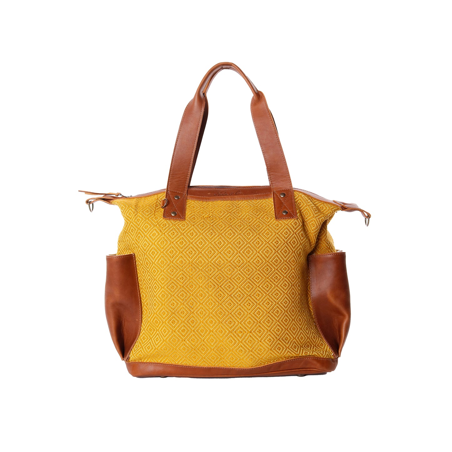 OG REVIVAL CONVERTIBLE DAY BAG - MUSTARD SUNSET - CAFE LEATHER