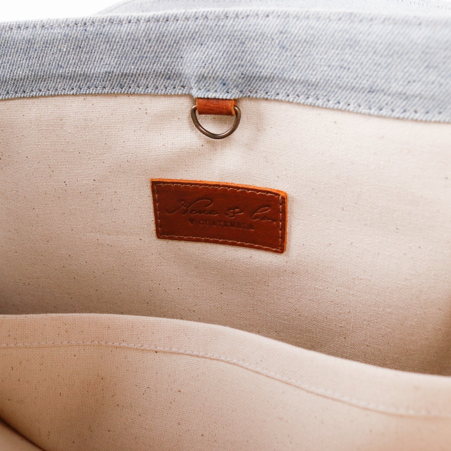 PERFECT TRAVEL TOTE - LARGE - UPCYCLED DENIM