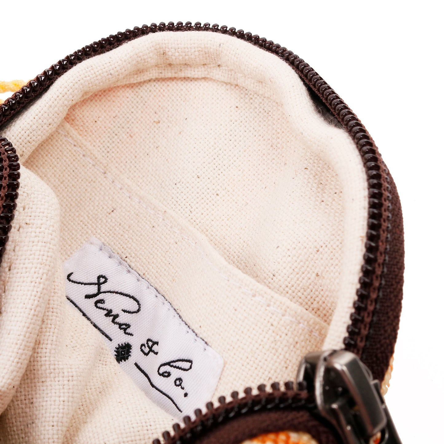 CIRCLE COIN PURSE - SUNSHINE - CAFE