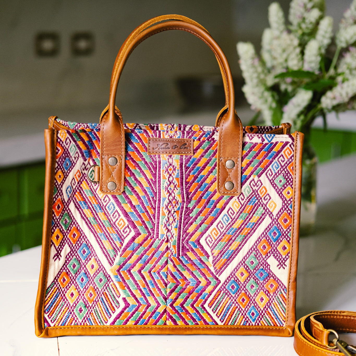 MEDIUM PERFECT TRAVEL TOTE - OOAK - CAFE - NO. 12789