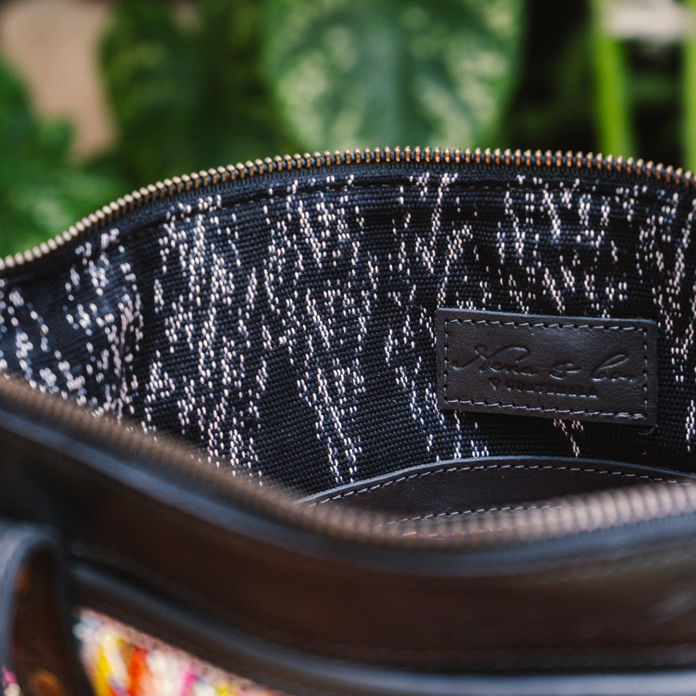 THE MEDIUM PERFECT BAG - OOAK HUIPIL - BLACK - NO. 12698