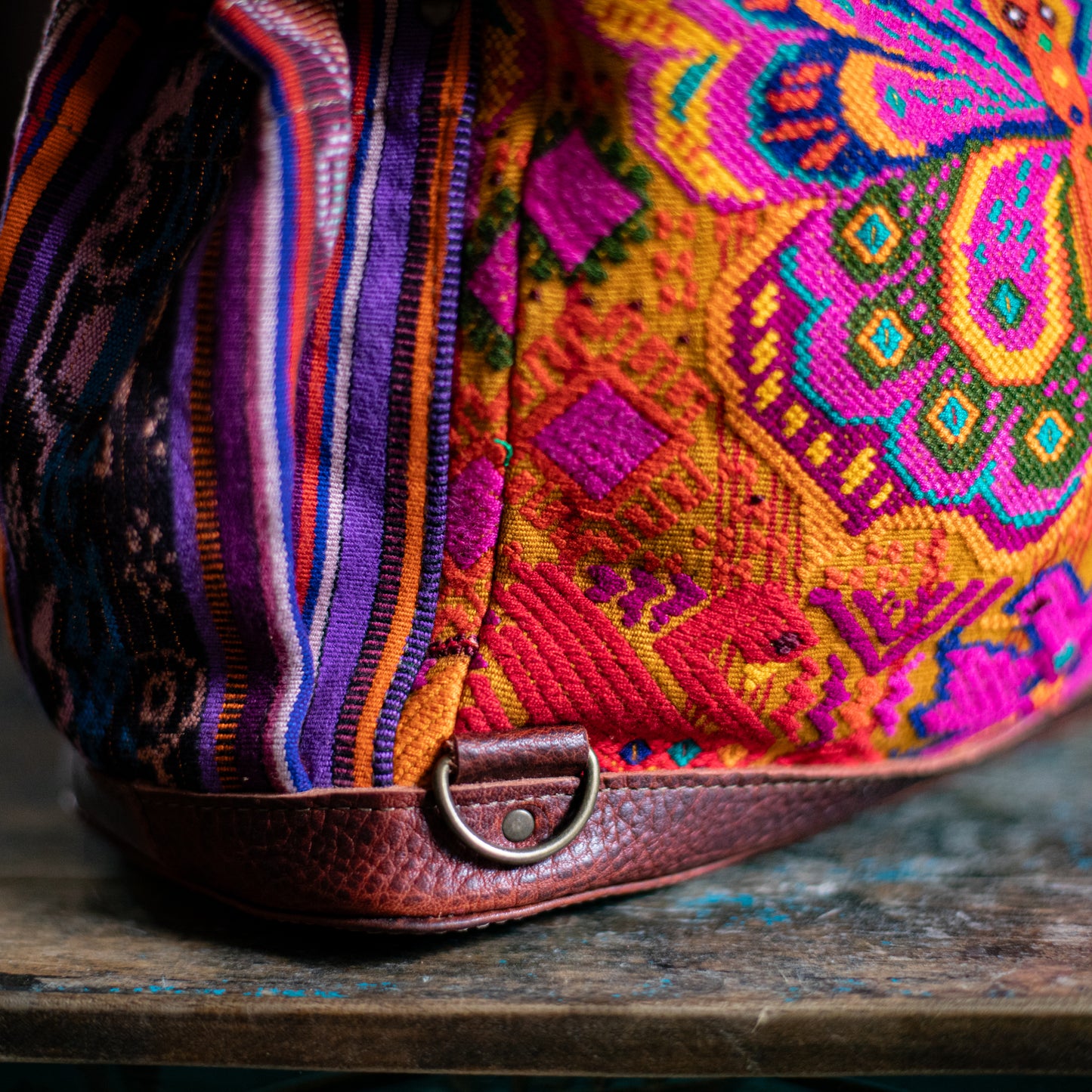 THE MEDIUM PERFECT BAG - OOAK HUIPIL - COPPER - NO. 17752