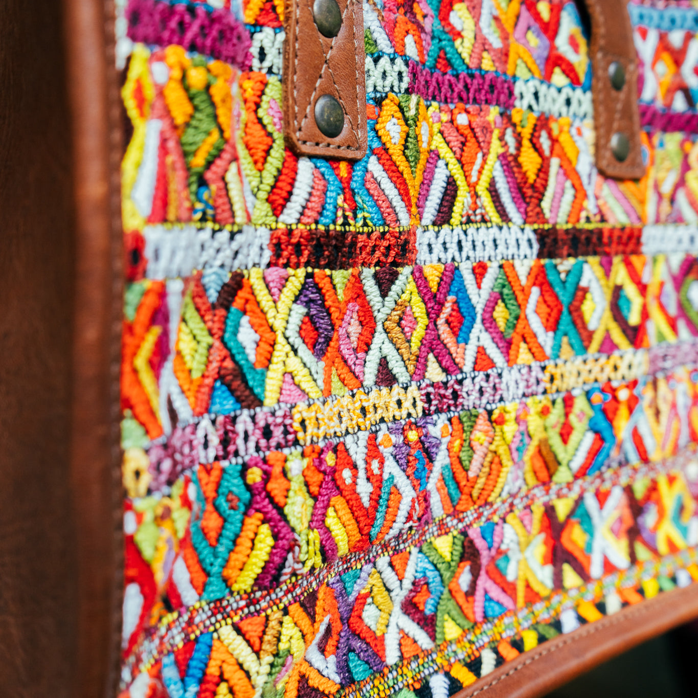 MEDIUM PERFECT TRAVEL TOTE - OOAK - AUBURN - NO. 12577