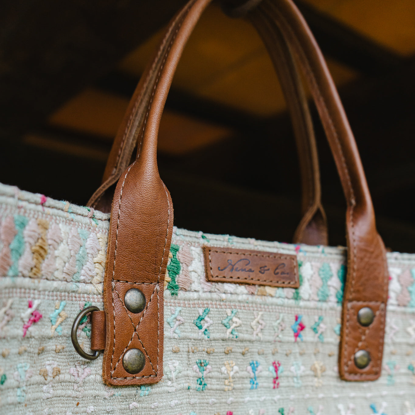 MEDIUM PERFECT TRAVEL TOTE - OOAK - AUBURN - NO. 12575