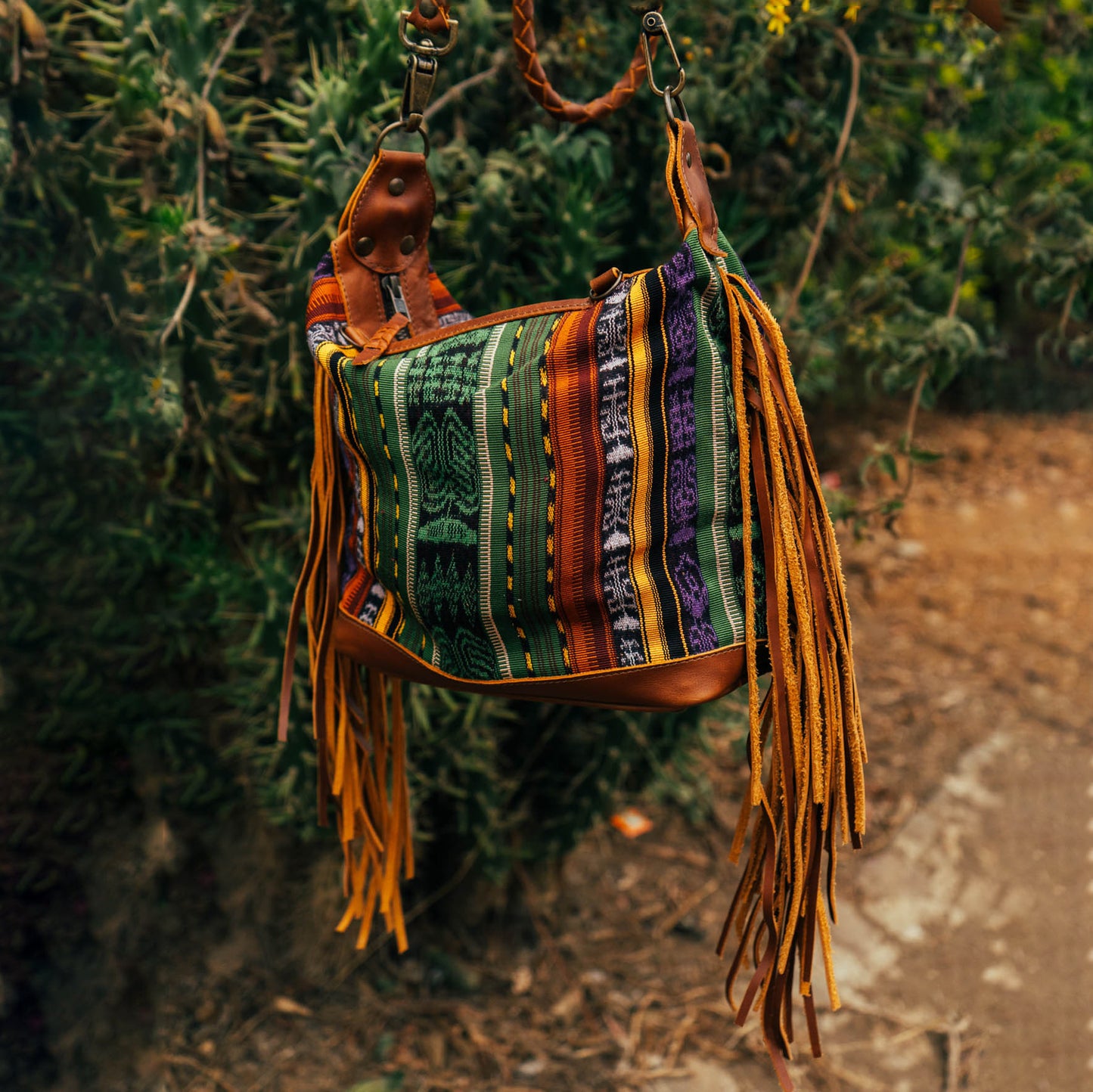 BEATRIZ MINI CDB WITH FRINGE - CORTE - CAFE - NO. 15882