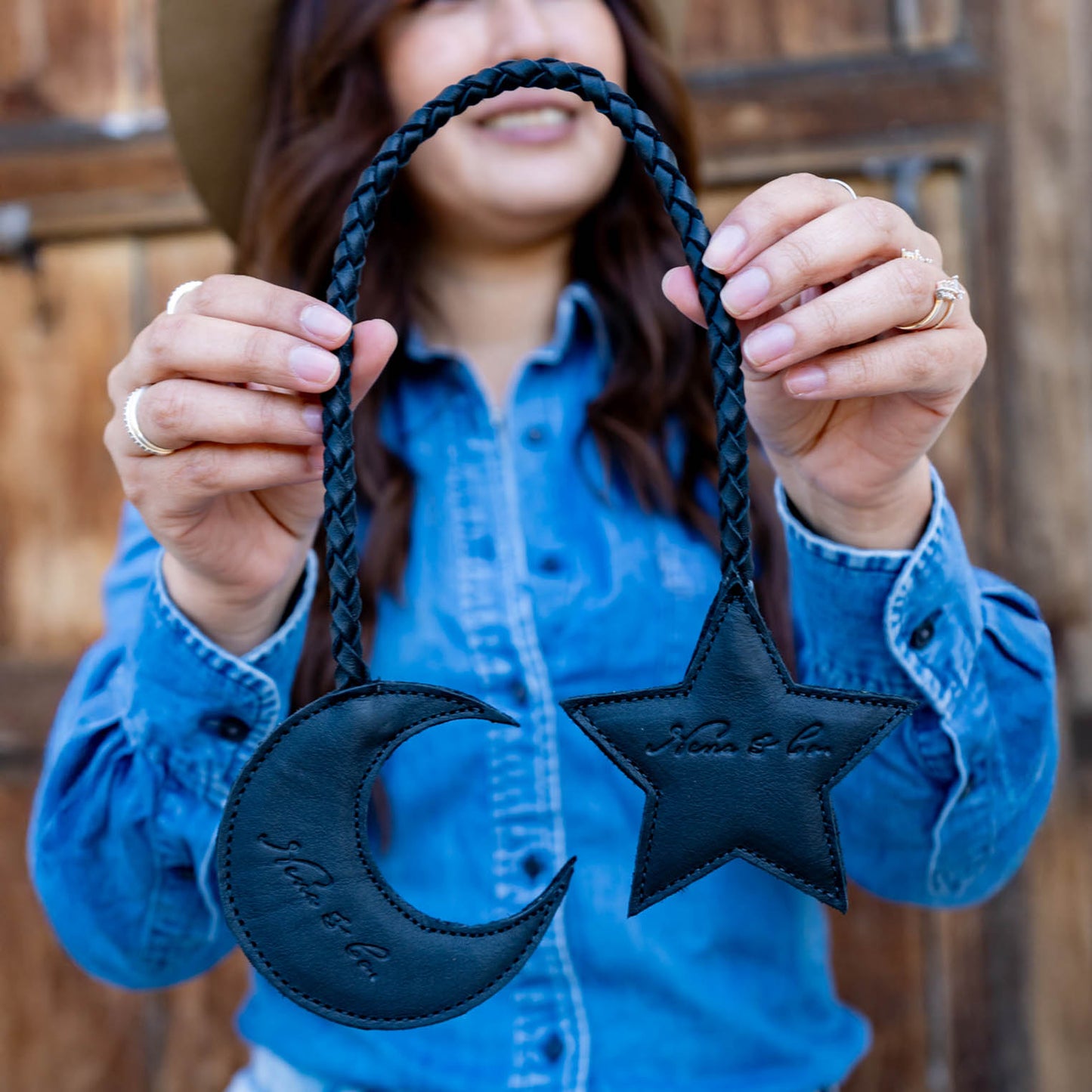 MOON & STAR TASSEL - BLACK
