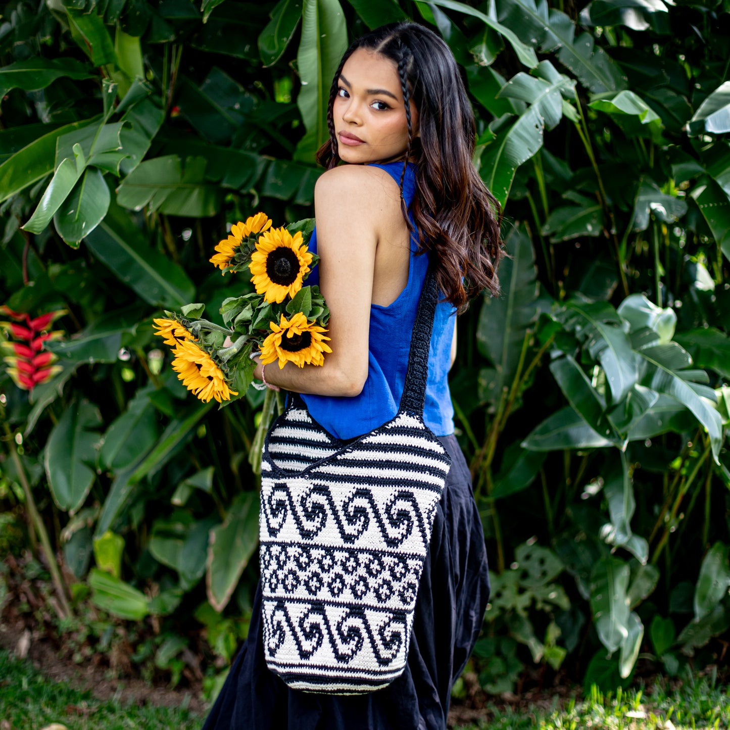 CROCHETED SHOULDER BAG - NO. 18228