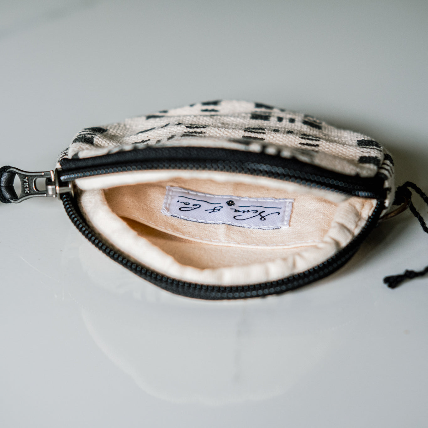 CIRCLE COIN PURSE - MUDCLOTH