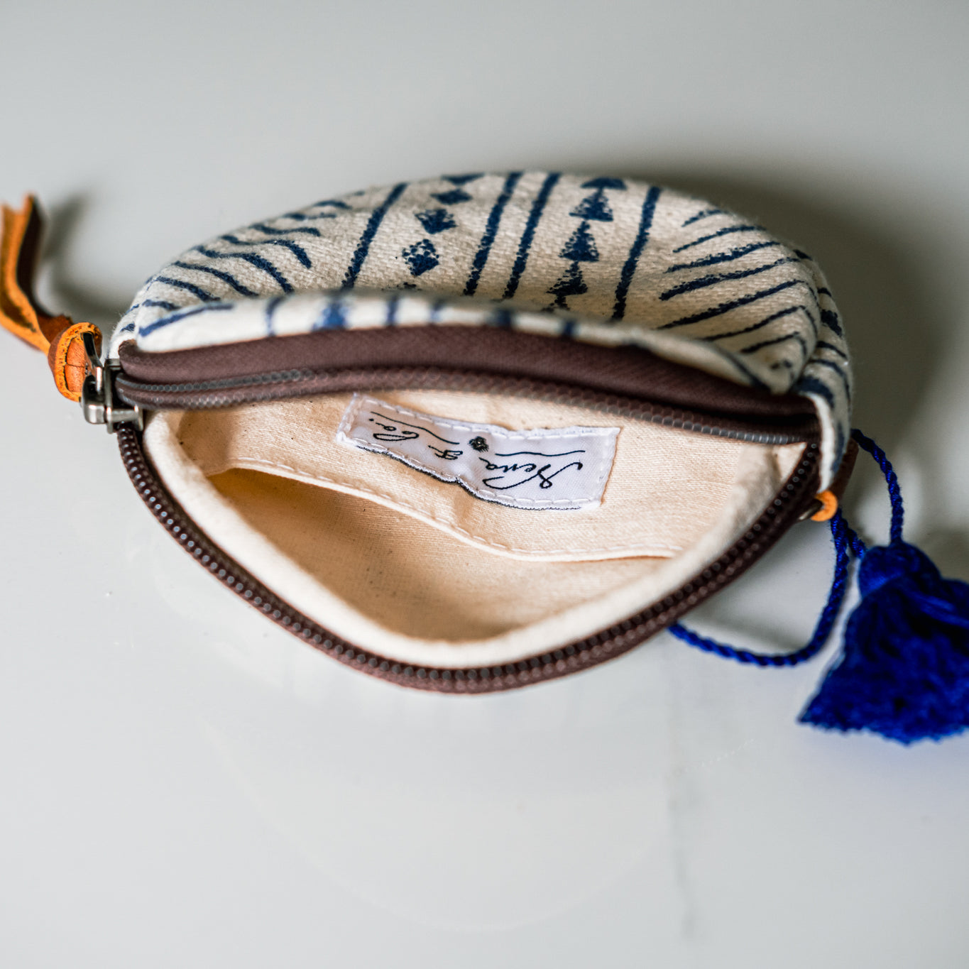 CIRCLE COIN PURSE - MUDCLOTH