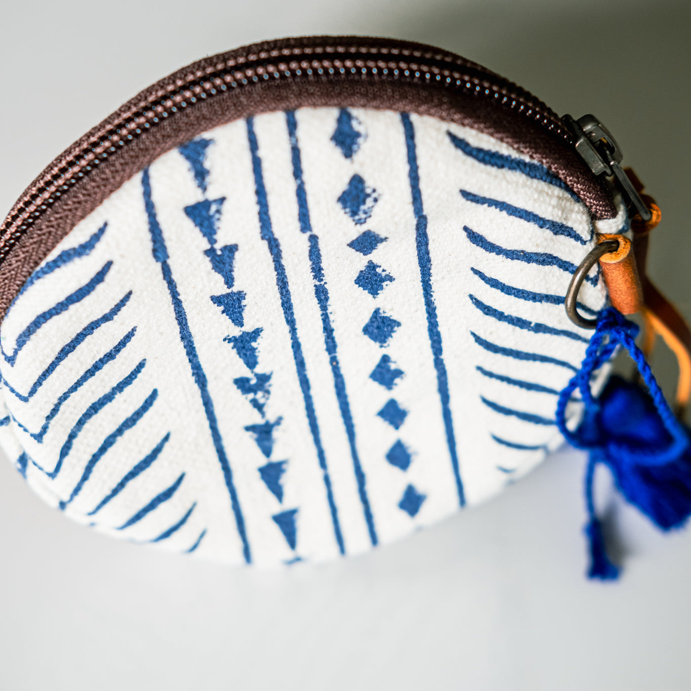 CIRCLE COIN PURSE - MUDCLOTH