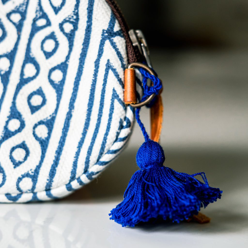 CIRCLE COIN PURSE - MUDCLOTH