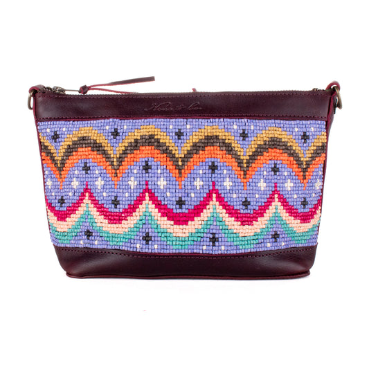 PERFECT NENITA - H&S BEADED PANEL - BAJA INSPIRED - VINO TINTO