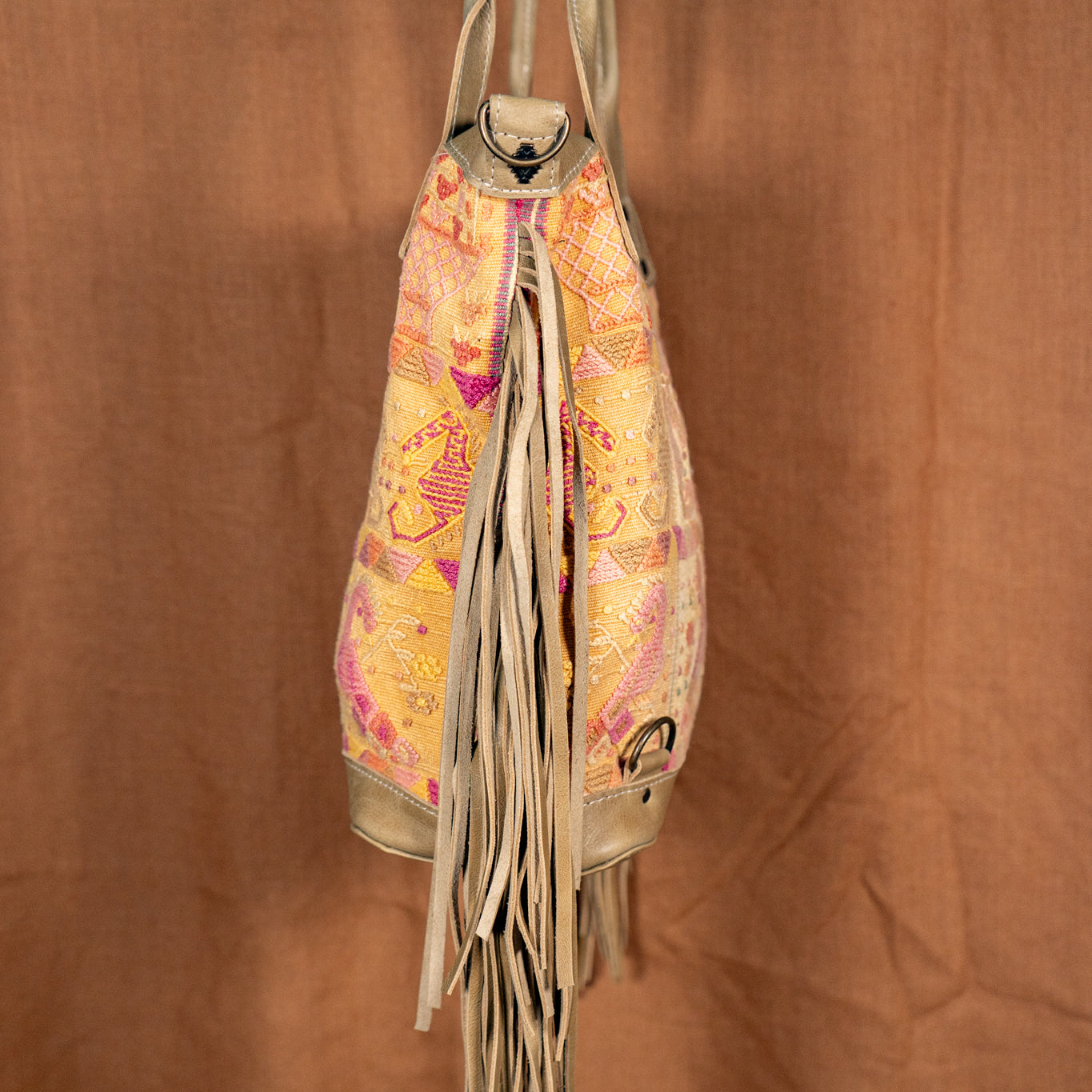FRINGE MTPB - OOAK HUIPIL - CAMEL - NO. 13585