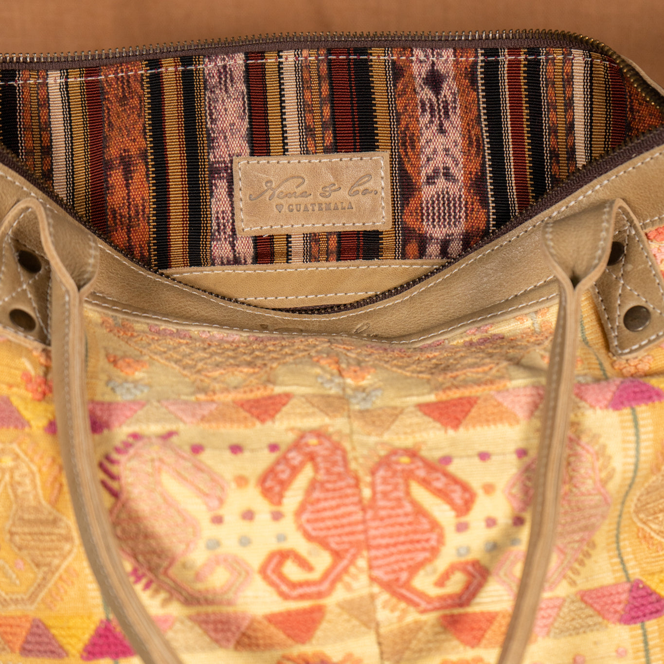 FRINGE MTPB - OOAK HUIPIL - CAMEL - NO. 13585