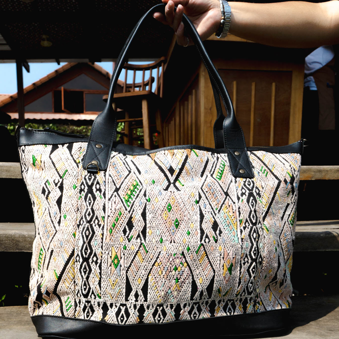 PERFECT OVERNIGHTER - OOAK HUIPIL - BLACK - NO. 15623