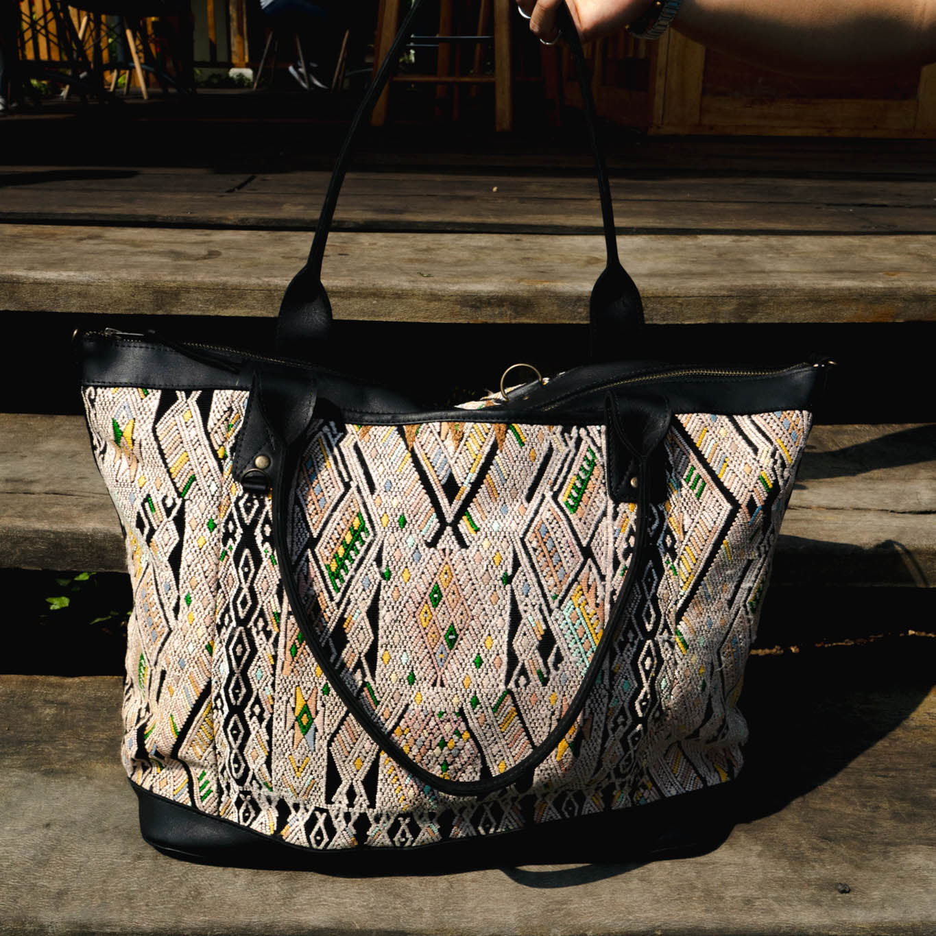 PERFECT OVERNIGHTER - OOAK HUIPIL - BLACK - NO. 15623