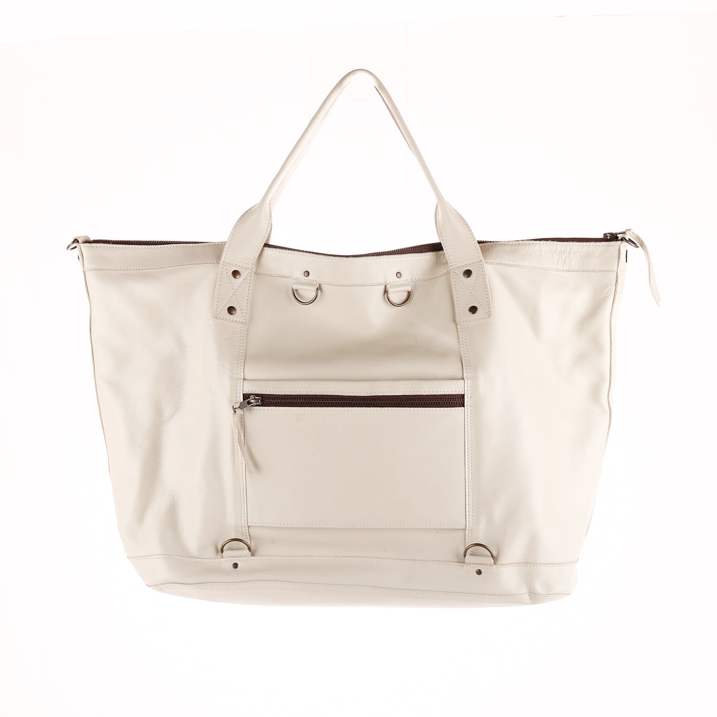 PERFECT WEEKENDER - 10 YEAR ANNIVERSARY - EMBROIDERED LEATHER - AZURE - BONE