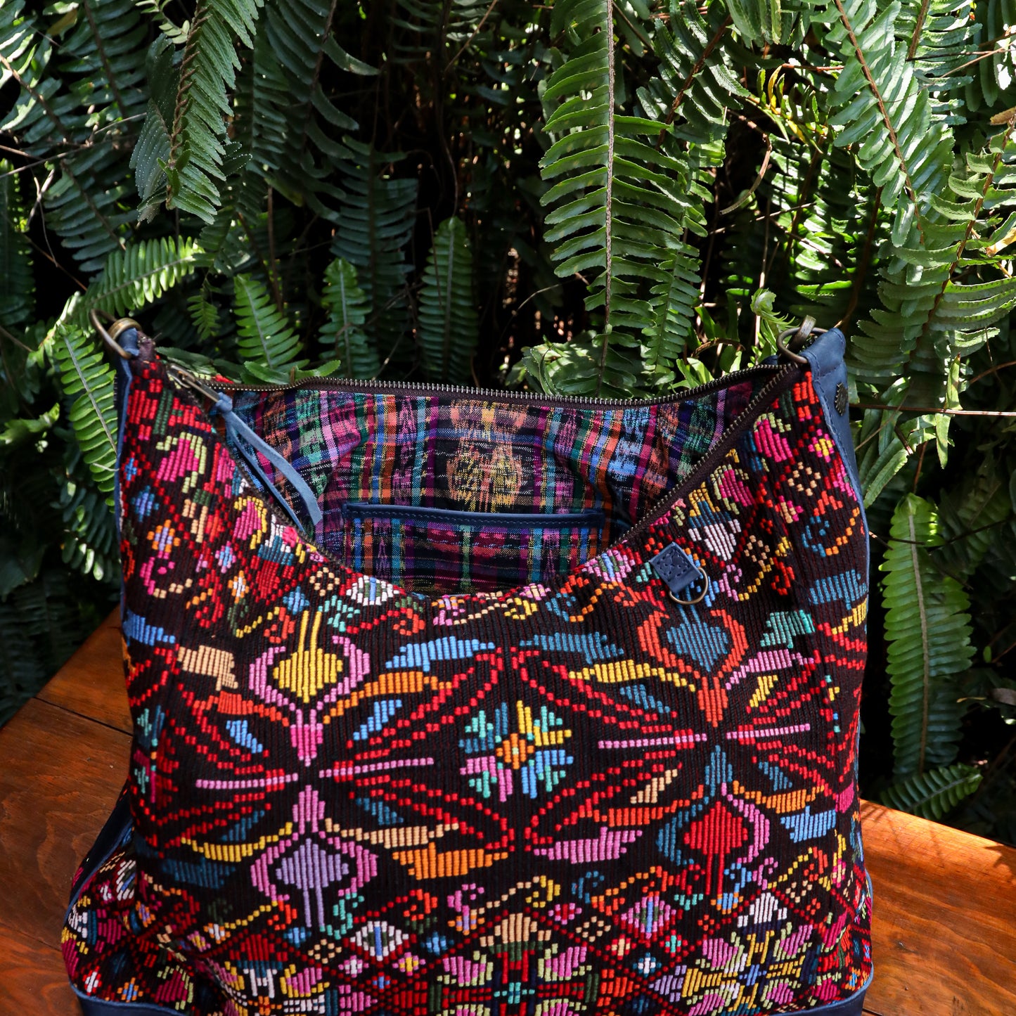 PENELOPE BAG - OOAK HUIPIL - NAVY - NO. 200732