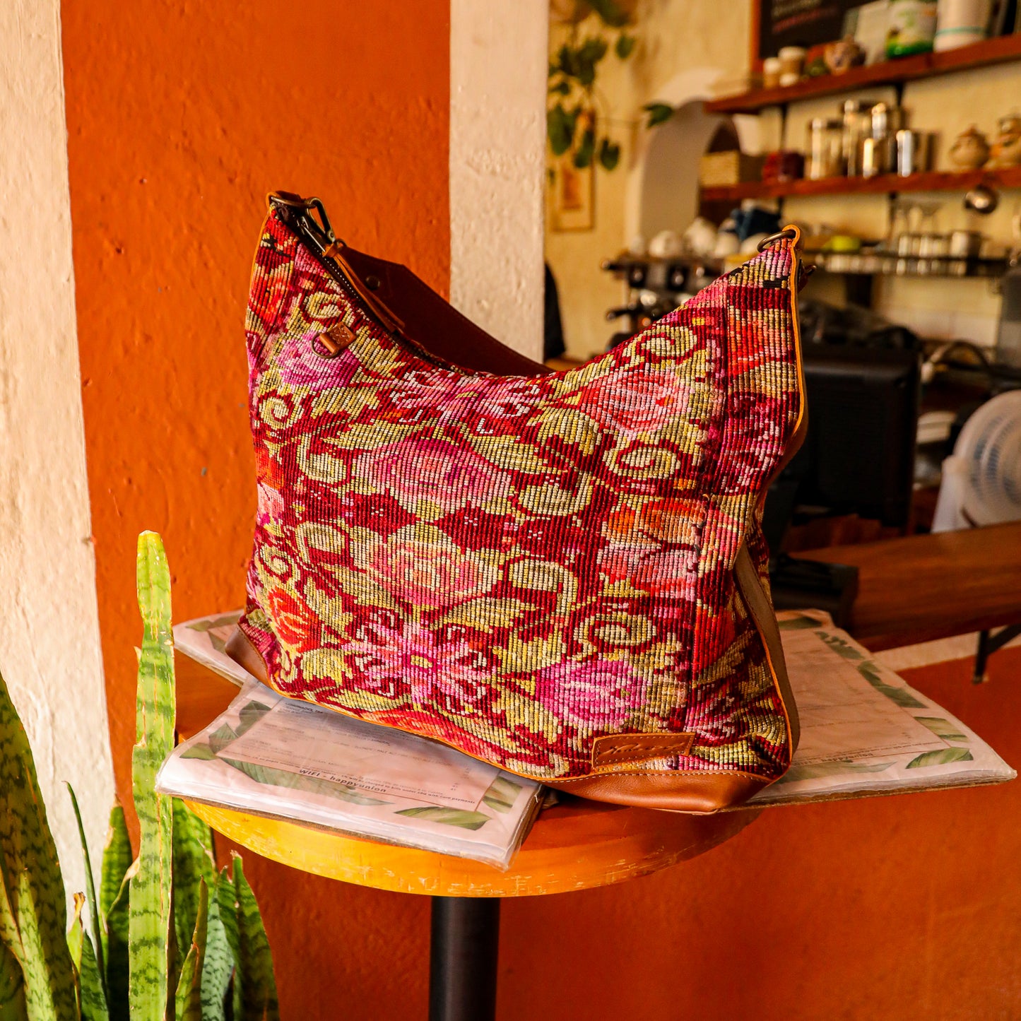 PENELOPE BAG - OOAK HUIPIL - CAFE - NO. 201445