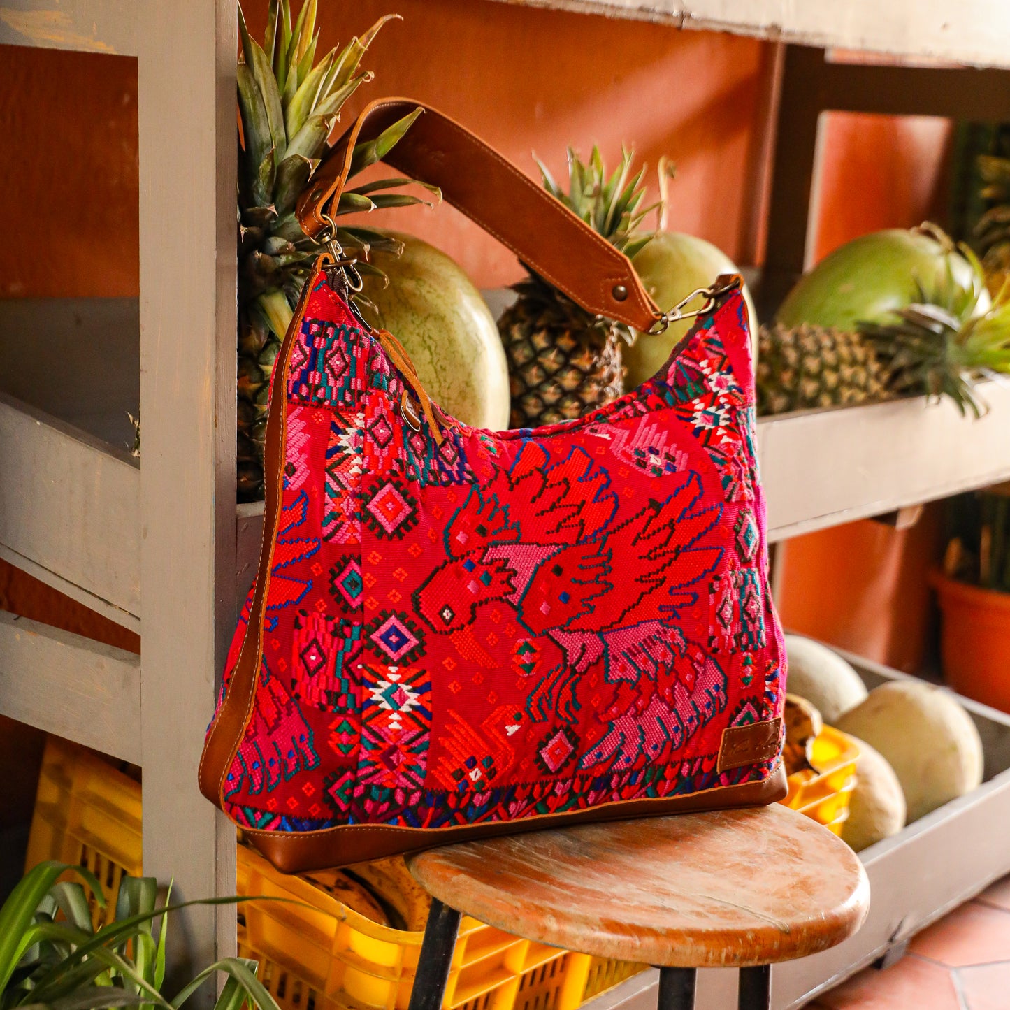 PENELOPE BAG - OOAK HUIPIL - CAFE - NO. 201444