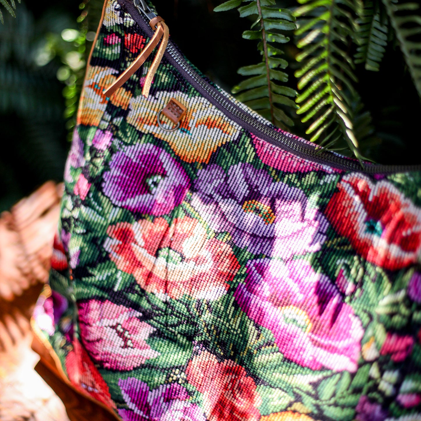 PENELOPE BAG - OOAK HUIPIL - CAFE - NO. 200010