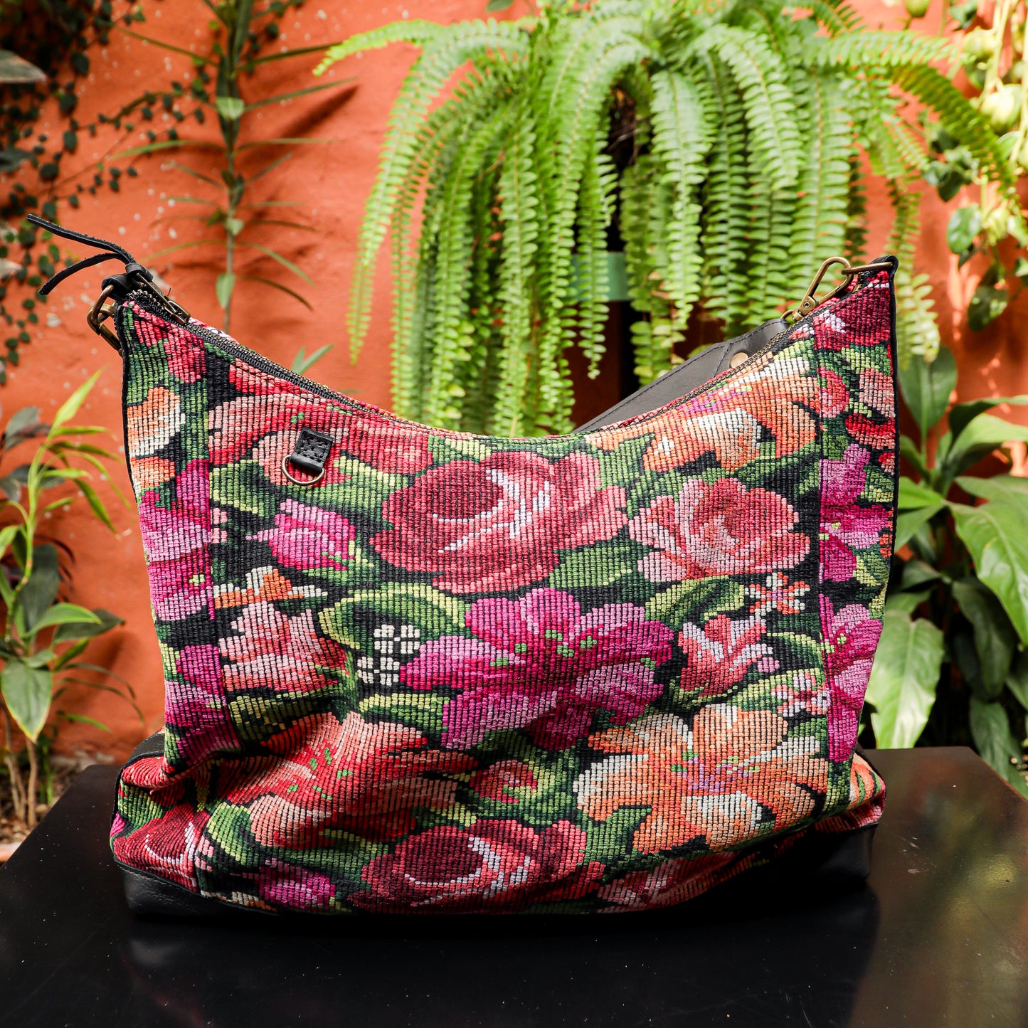 PENELOPE BAG - OOAK HUIPIL - BLACK - NO. 201455