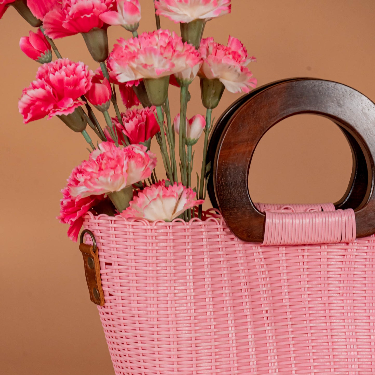 WOVEN UPCYCLED TOTE WITH HANDLE - NO. 16085