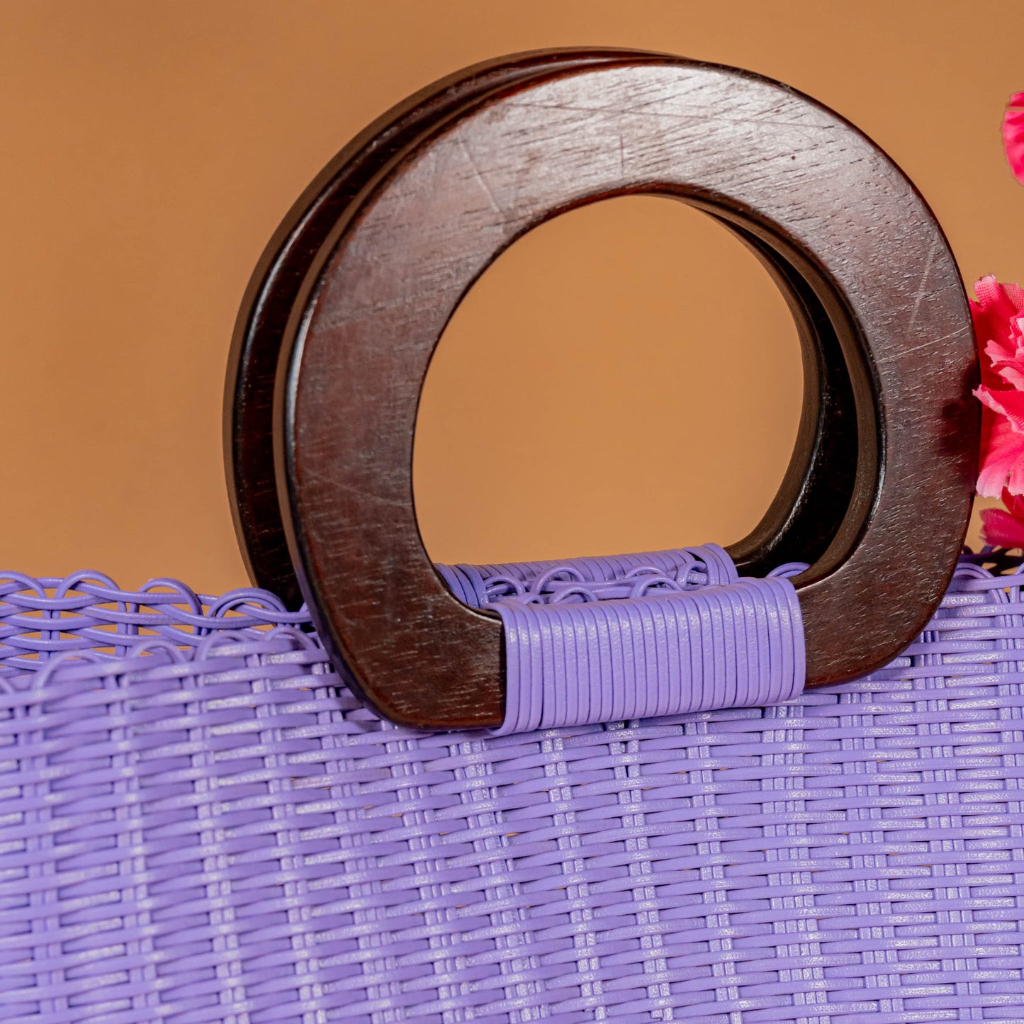 **CLOSEOUT** WOVEN UPCYCLED TOTE WITH HANDLE - NO. 16086