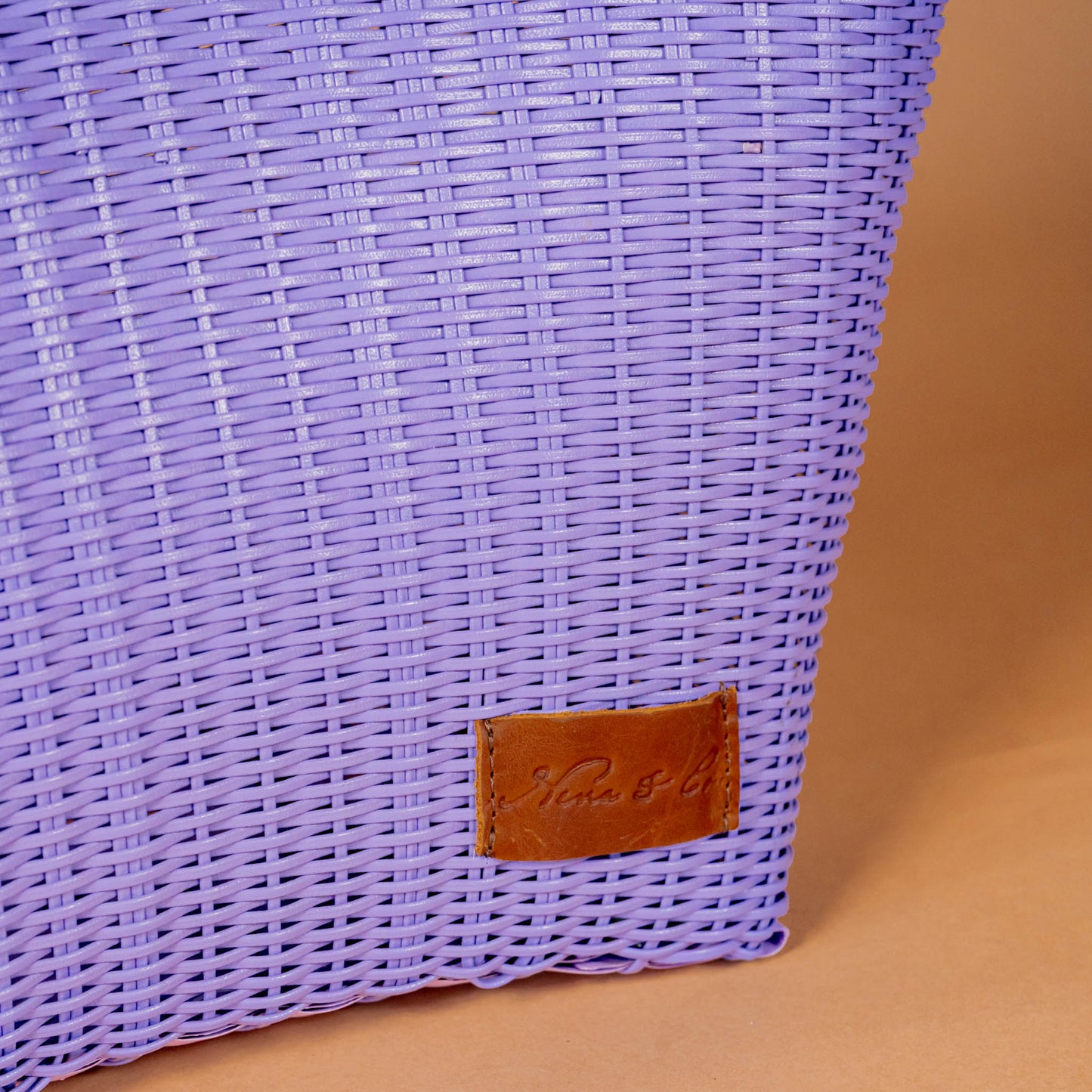 **CLOSEOUT** WOVEN UPCYCLED TOTE WITH HANDLE - NO. 16086