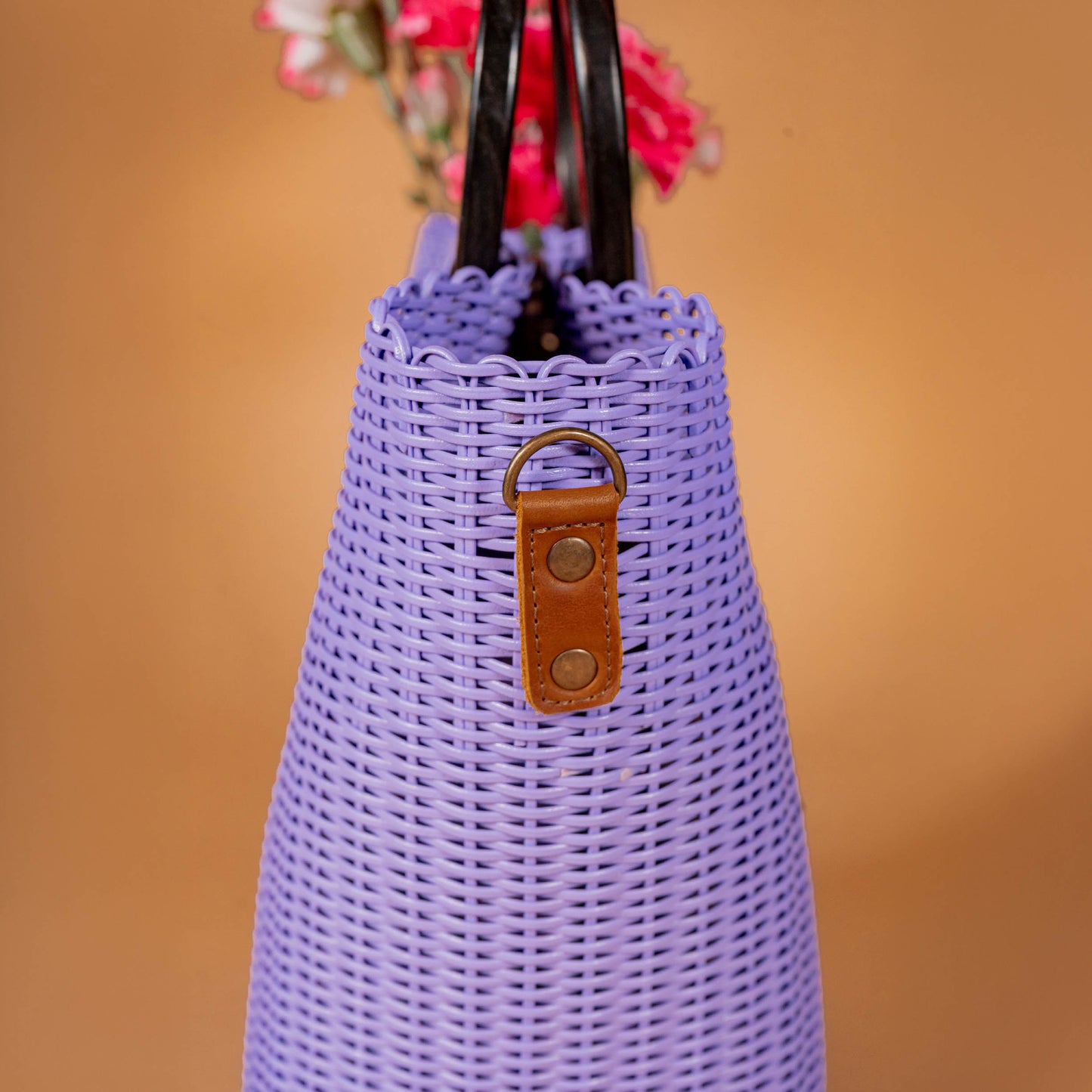 **CLOSEOUT** WOVEN UPCYCLED TOTE WITH HANDLE - NO. 16086