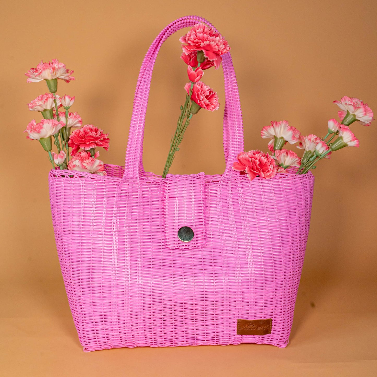 **CLOSEOUT** WOVEN UPCYCLED TOTE - LARGE - NO. 16103