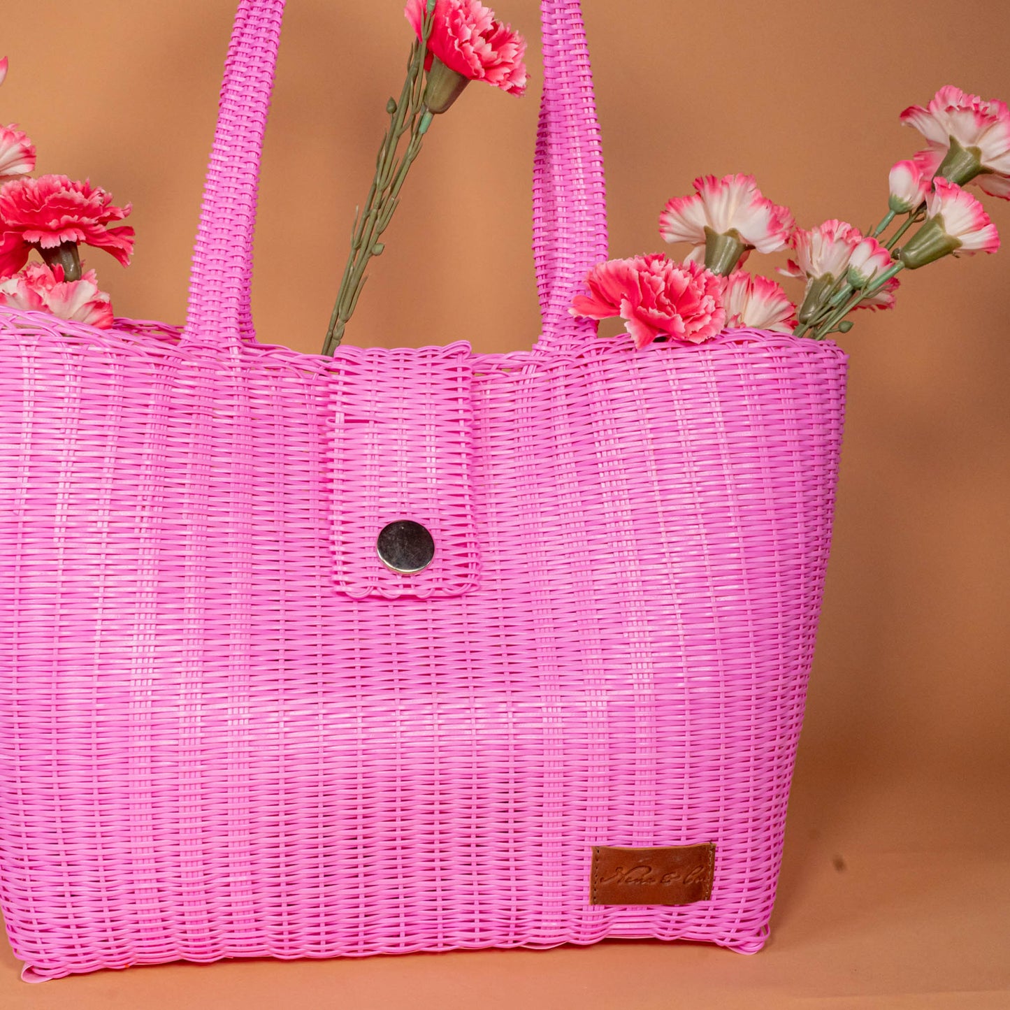 **CLOSEOUT** WOVEN UPCYCLED TOTE - LARGE - NO. 16103