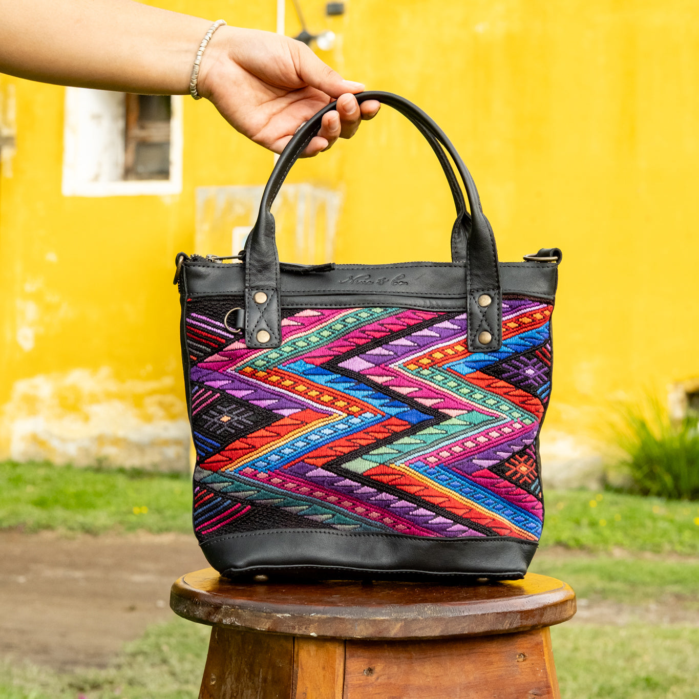 POCKETLESS MINI TPB - OOAK HUIPIL - BLACK - NO. 16500