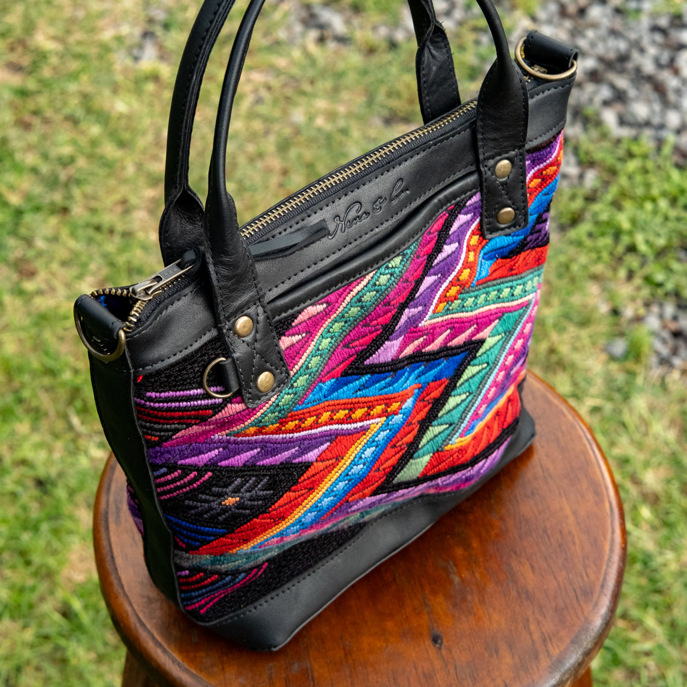 POCKETLESS MINI TPB - OOAK HUIPIL - BLACK - NO. 16500