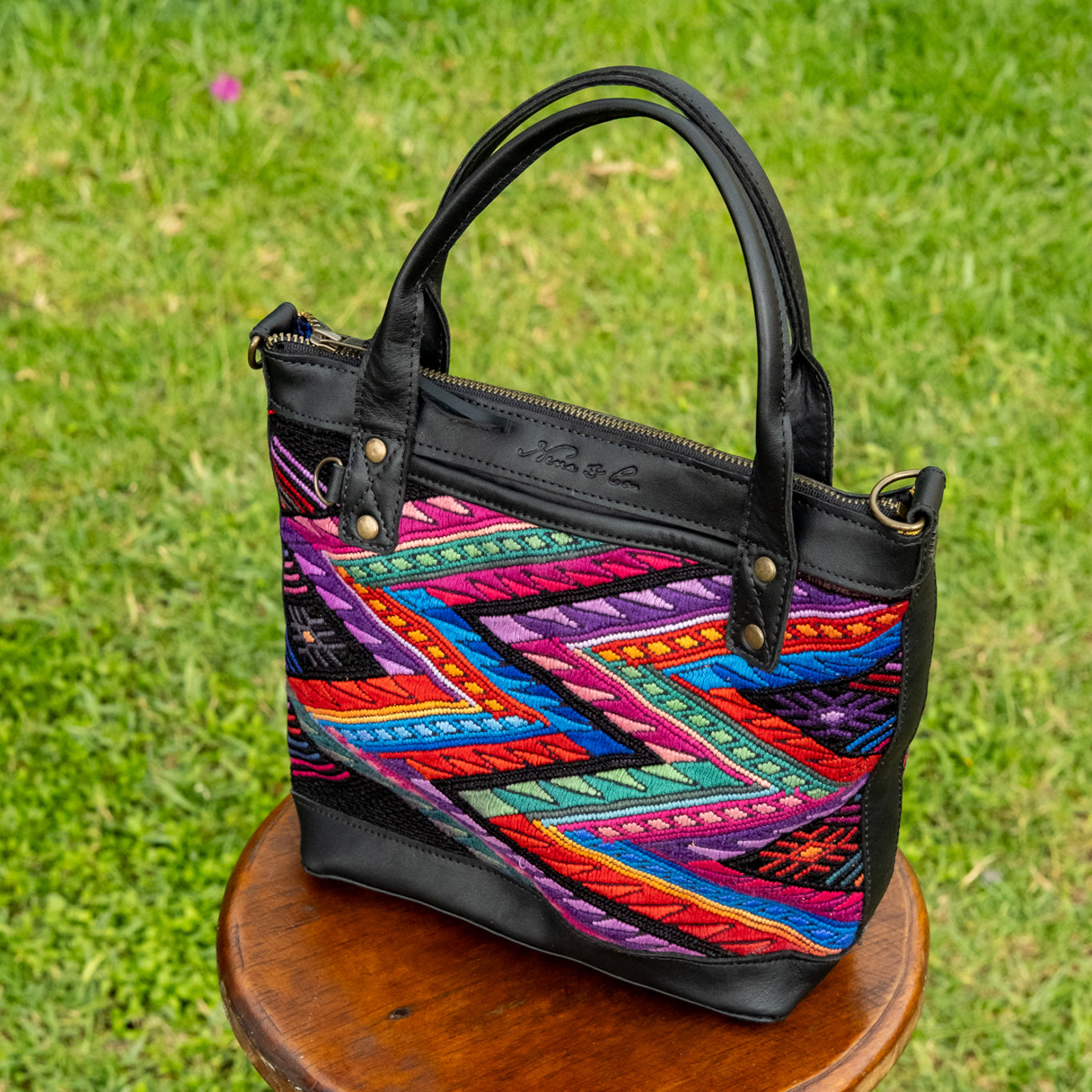 POCKETLESS MINI TPB - OOAK HUIPIL - BLACK - NO. 16500