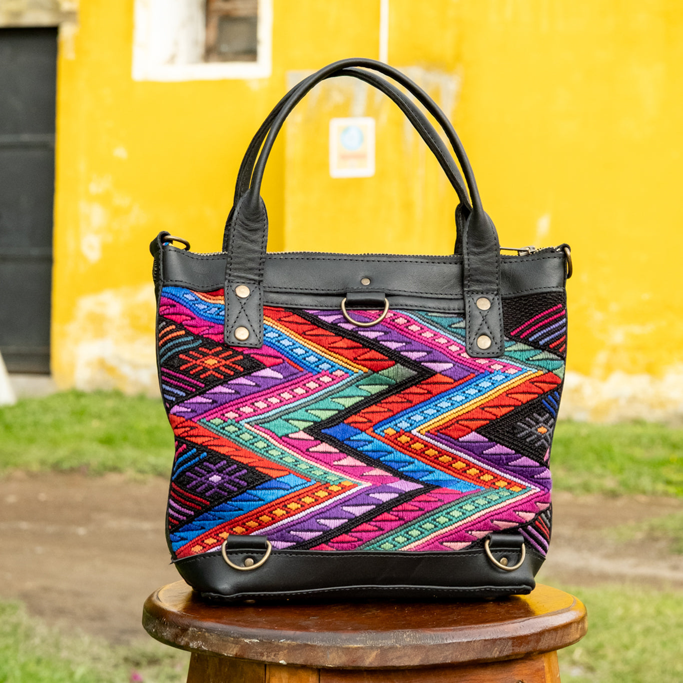 POCKETLESS MINI TPB - OOAK HUIPIL - BLACK - NO. 16500