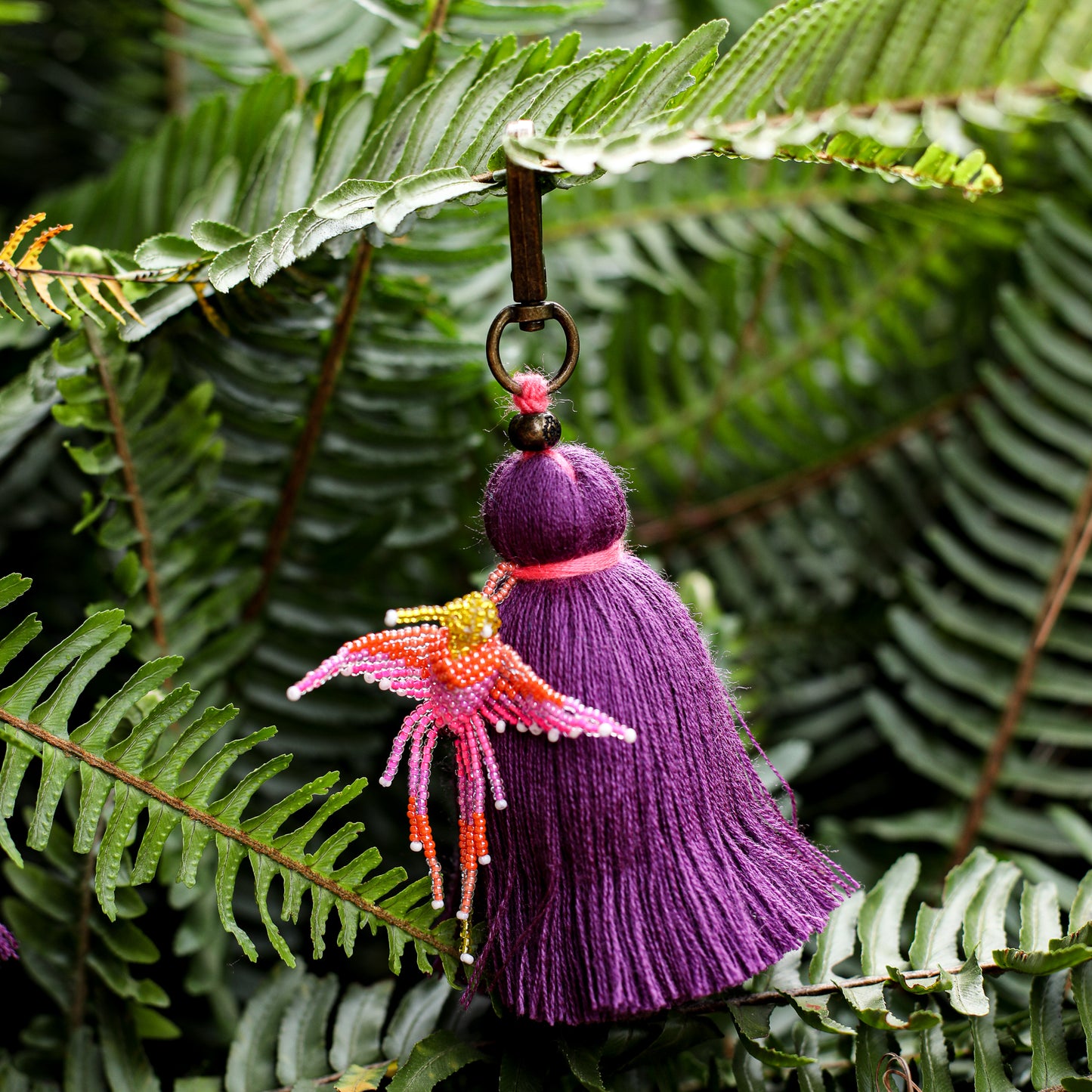 CLASSIC TASSEL - BEADED BIRD CHARM - NO. 200261