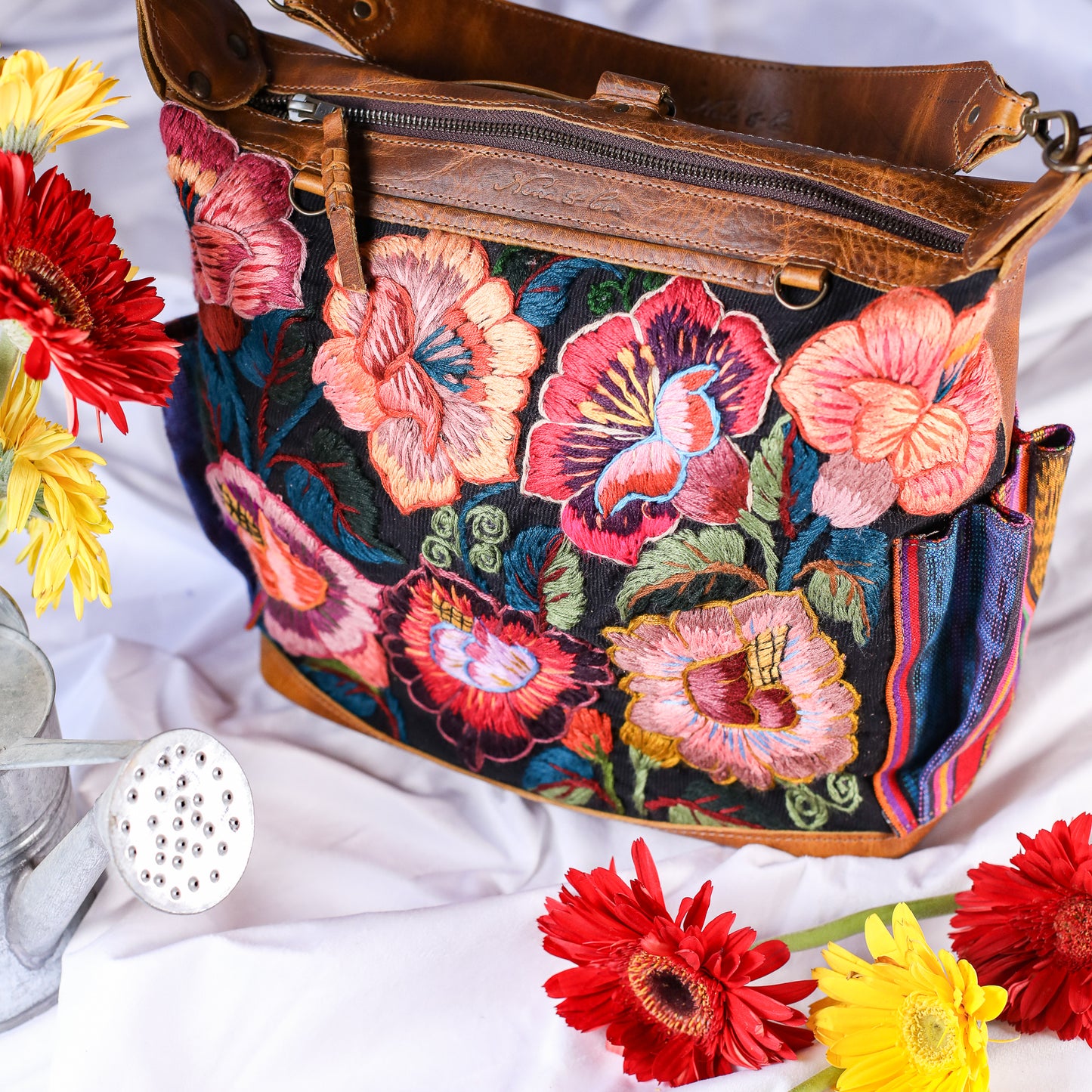 BEATRIZ MCDB + DIAMANTE STRAP - H&S EMBROIDERED FLORAL - WRANGLER - NO. 200551