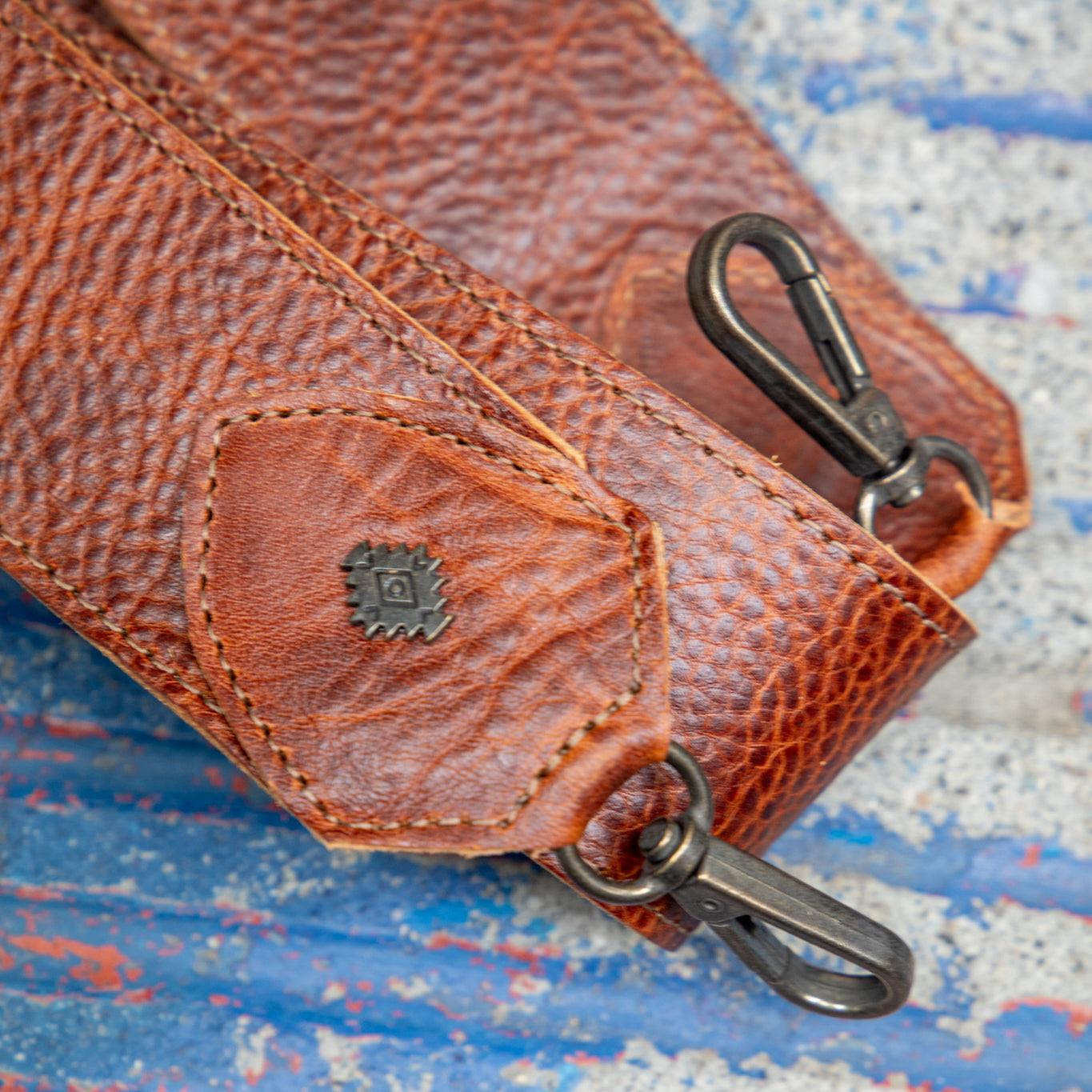 ADJUSTABLE WIDE STRAP - FULL LEATHER - HONEY