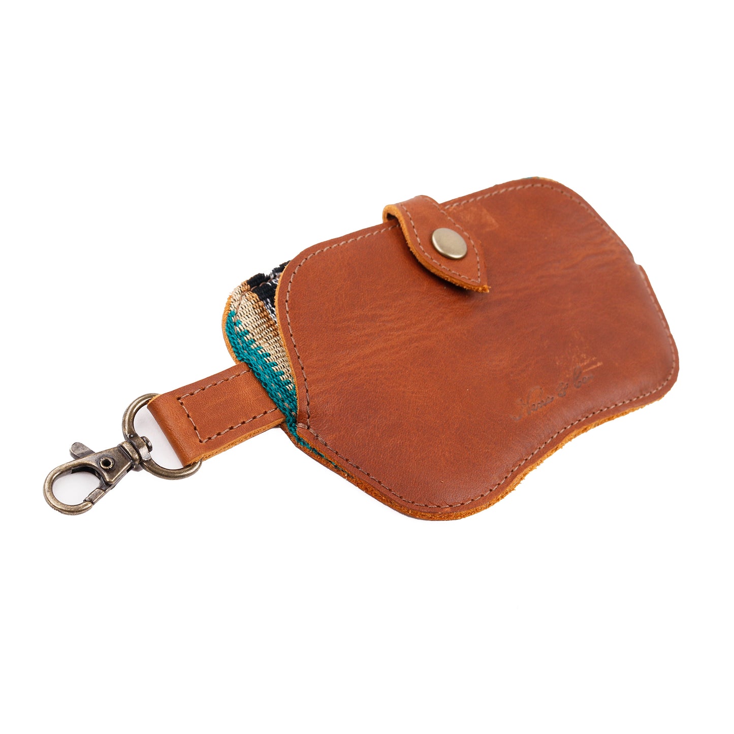 SUNGLASS SNAP CASE - BOSQUE - CAFE LEATHER