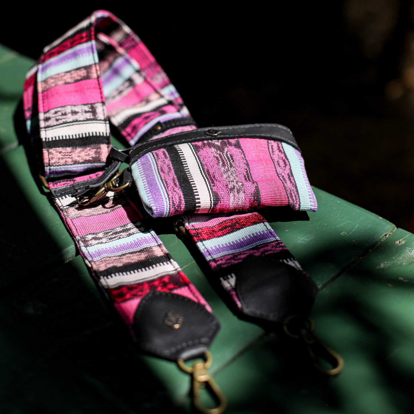 WIDE STRAP & COIN PURSE SET - CORTE - BLACK - NO. 200122