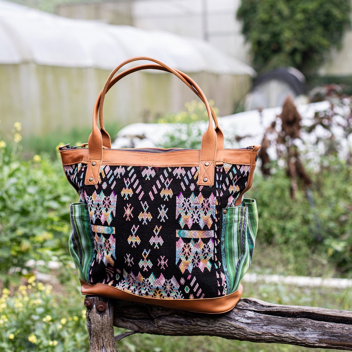 THE PERFECT BAG - OOAK HUIPIL - BRANDY - NO. 17574