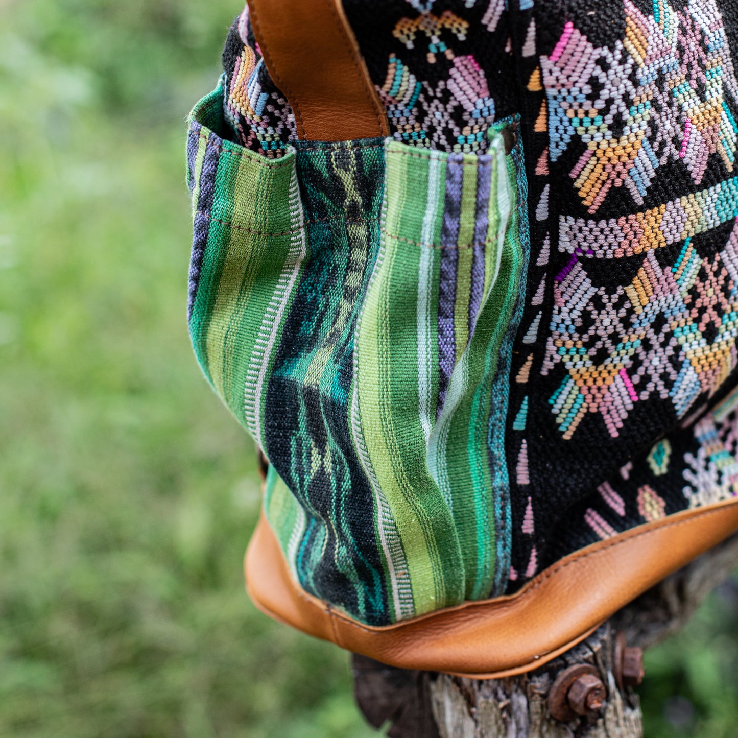 THE PERFECT BAG - OOAK HUIPIL - BRANDY - NO. 17574