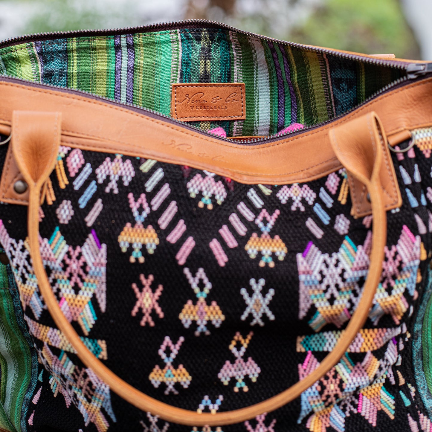 THE PERFECT BAG - OOAK HUIPIL - BRANDY - NO. 17574