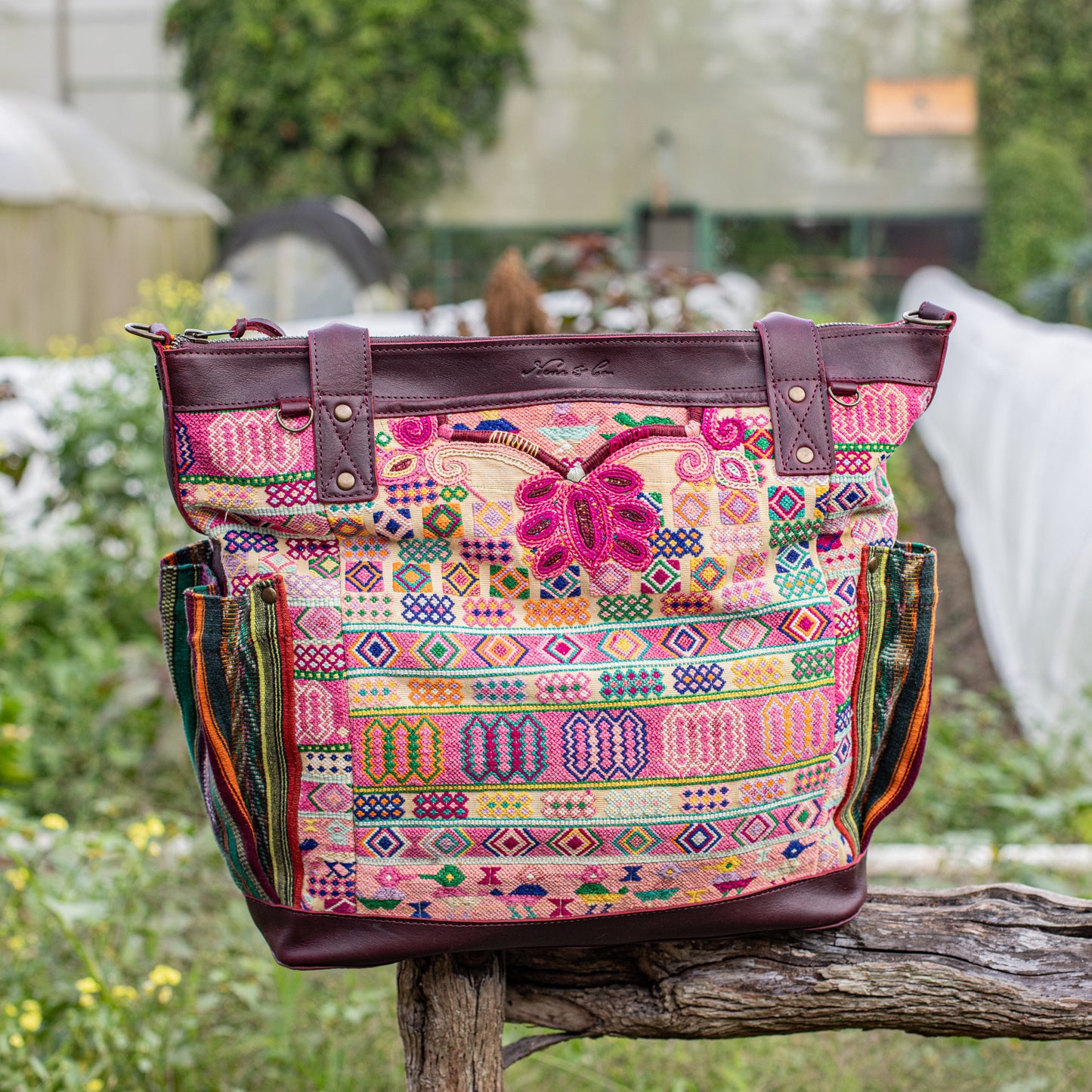 THE PERFECT BAG - OOAK HUIPIL - VINO TINTO - NO. 17572