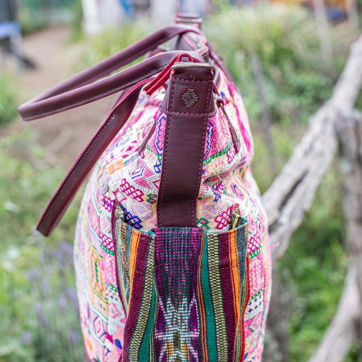THE PERFECT BAG - OOAK HUIPIL - VINO TINTO - NO. 17572