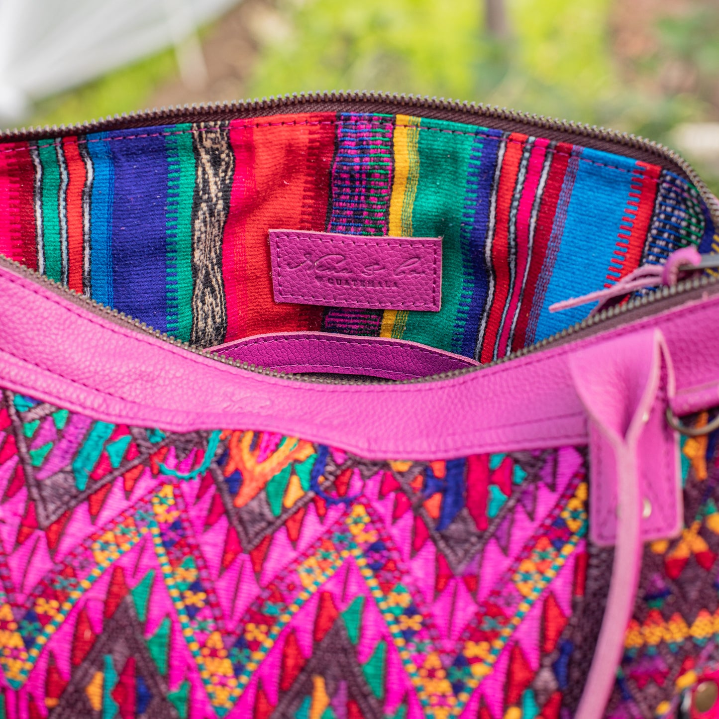 THE MEDIUM PERFECT BAG - OOAK HUIPIL - BABY RHINO - NO. 17566