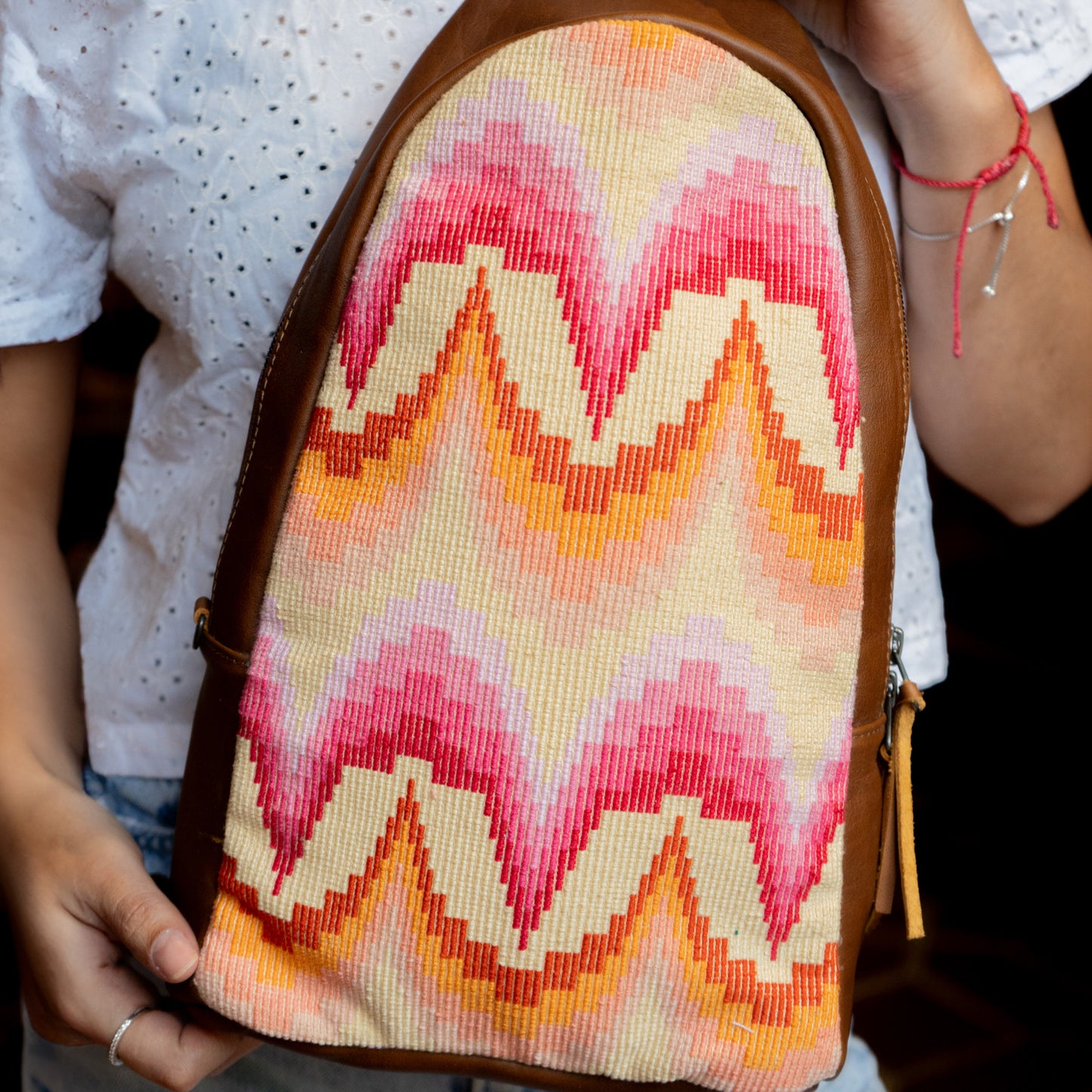 CROSSBODY SLING 2.0 - LARGE - H&S PANEL - CAFE - NO. 13796