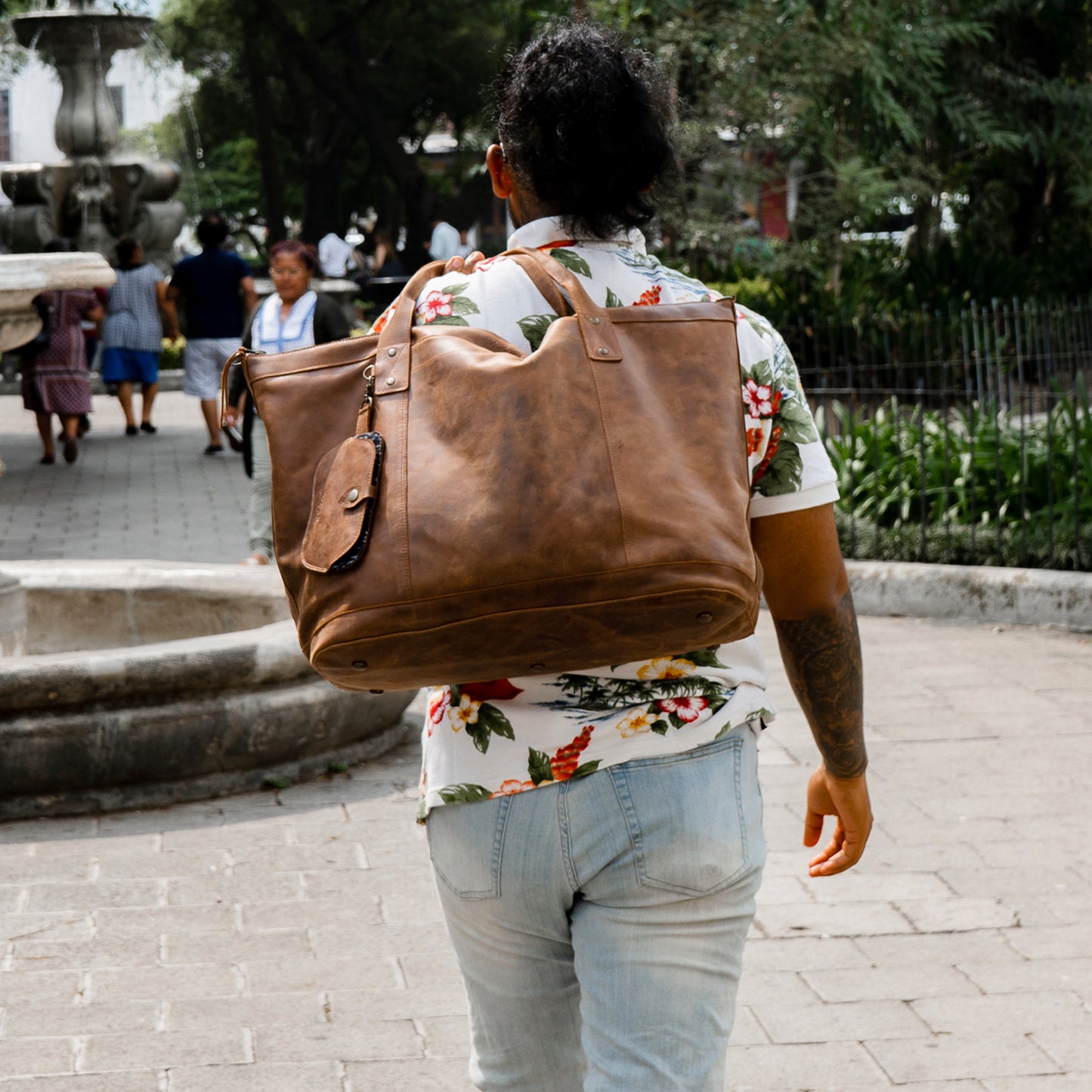THE PERFECT WEEKENDER - FULL LEATHER - CAOBA