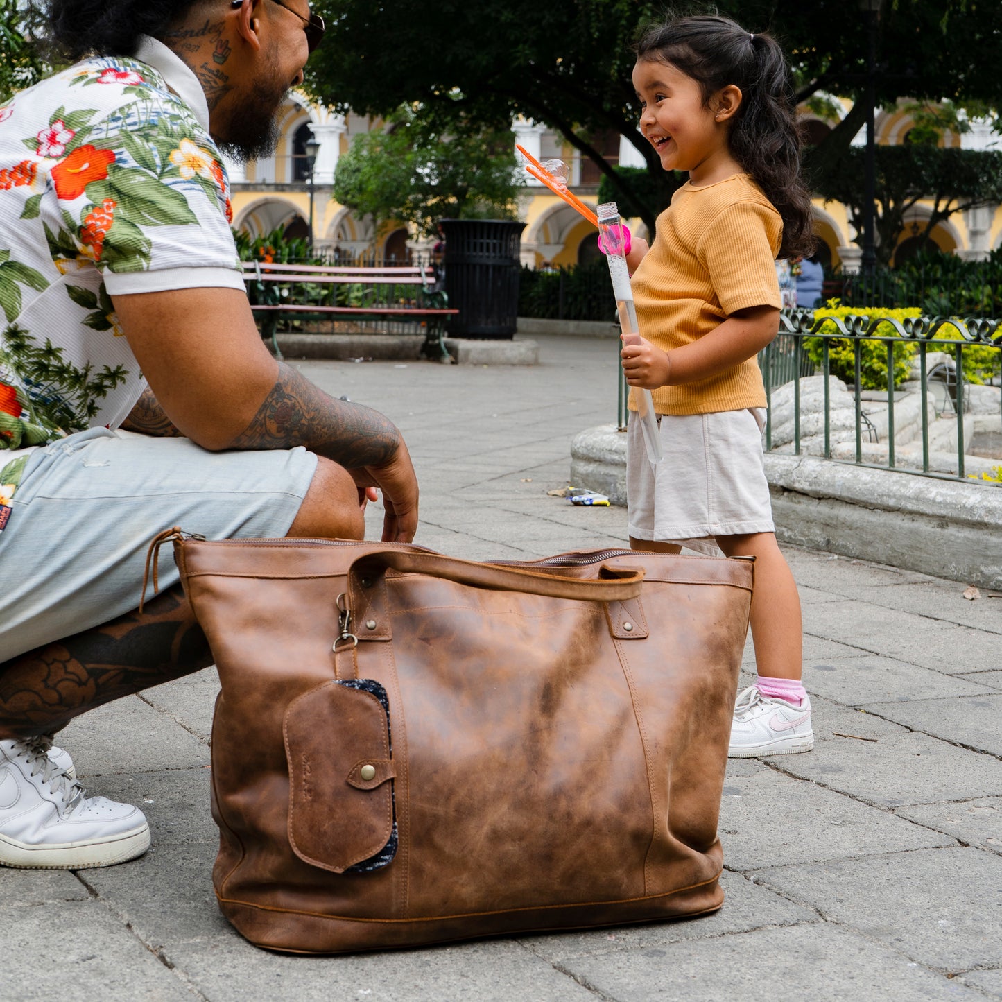 THE PERFECT WEEKENDER - FULL LEATHER - CAOBA